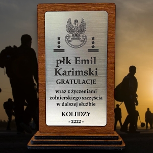 Upominek Prezent dla Wojskowego Żołnierza - z okazji zakończenia służby wojskowej za lata służby - grawer w cenie 0358W20b.jpg