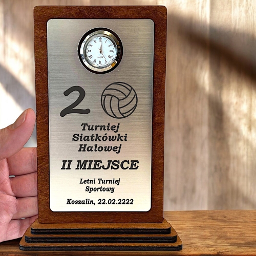 Nagroda Trofeum Sportowe na Zawody Piłkarskie Siatkówki Koszykówki Piłki Ręcznej Jeździectwa Szermierki  0359W27b.jpg
