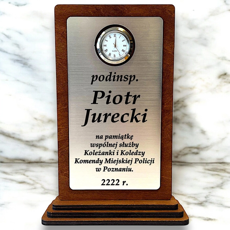 Taniutki Prezent dla Policjanta Policjantki Przełożonego Komendanta Kolegi Koleżanki z Pracy w Policji z okazji awansu odejścia ze służby na emeryturę 0359W24b.jpg
