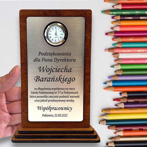 Tani Prezent Gratulacje na Dzień Nauczyciela dla Dyrektora Wykładowcy Zakończenie Roku Szkolnego Nagroda - Jubileusz Pracy Emerytura 0359W11b.jpg