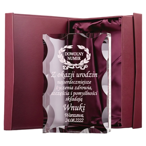 Śliczna statuetka Prezent z okazji Urodzin - wysoka jakość - 10 25 40 50 60 etui i dowolny grawer w cenie 0278W19a.jpg