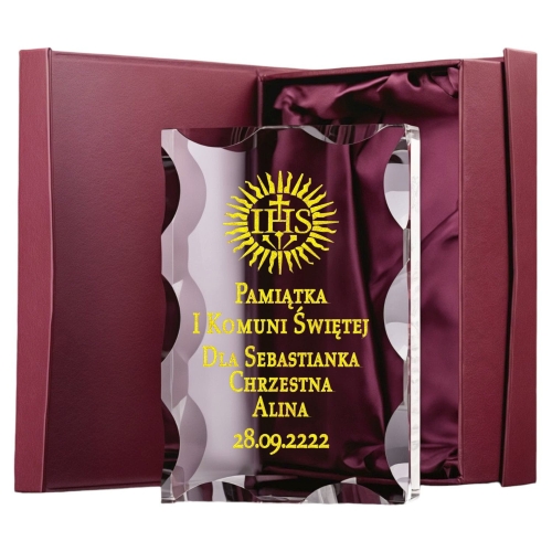 Pamiątka Pierwszej Komunii Świętej - Statuetka wysokiej jakości - idealny prezent dla Dziecka, z personalizacją 0278W22a.jpg