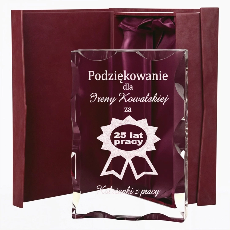 Elegancka statuetka z grawerem na wyróżnienie za lata pracy - doskonały prezent dla Pracownika Szefa lub Klienta z okazji jubileuszu Awansu lub Emerytury – wyraz uznania 0278W34a.jpg