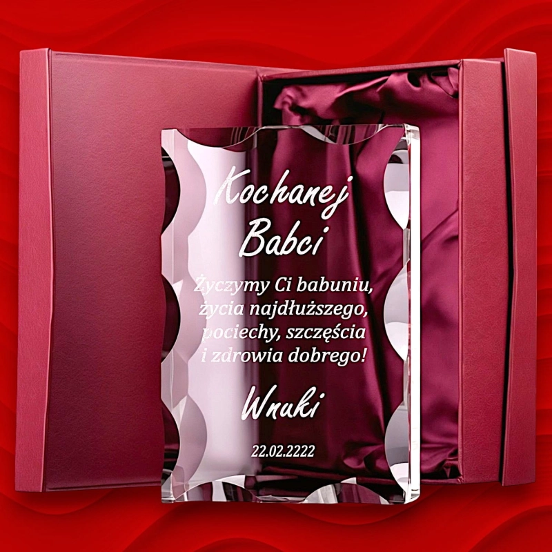 Wyjątkowa Statuetka z Podziękowaniem dla Najlepszej Babci Dziadka - Prezent na Urodziny  Rocznicę Dzień Babci Dziadka - z personalizowanym Grawerem 0278W41b.jpg