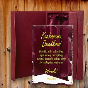Unikalna Statuetka dla Najlepszego Dziadka Babci - Idealny Prezent na Urodziny Dzień Dziadka Dzień Babci Wyjątkowe Okazje - Etui i dowolne życzenia w cenie 0278W42b.jpg