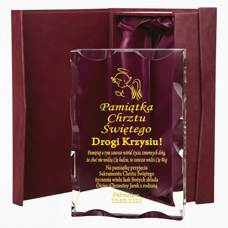 Kryształowa statuetka na I Komunię — zdjęcie 5