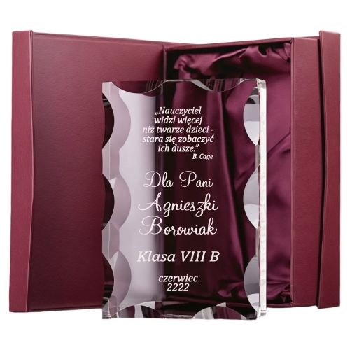 Wyjątkowa Statuetka dla Nauczyciela Wychowawcy Wykładowcy - Wyraz Uznania Podziękowanie - Dzień Nauczyciela zakończenie Roku Szkolnego Studniówka - Piękny Grawer w cenie  0278W52a.jpg