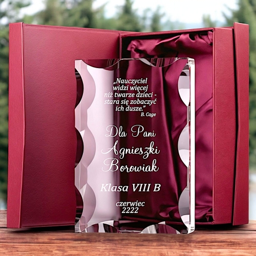 Wyjątkowa Statuetka dla Nauczyciela Wychowawcy Wykładowcy - Wyraz Uznania Podziękowanie - Dzień Nauczyciela zakończenie Roku Szkolnego Studniówka - Piękny Grawer w cenie  0278W52b.jpg