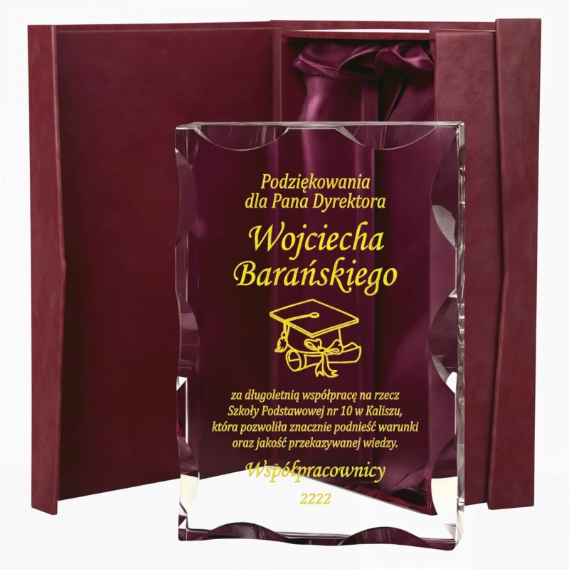 Piękna i Elegancka Statuetka dla Nauczyciela Wychowawcy Wykładowcy Trenera Promotora  - Wyraz Uznania Podziękowanie - Dzień Nauczyciela zakończenie Roku Szkolnego Studniówka Awans - Piękny Grawer w cenie  0278W53a.jpg