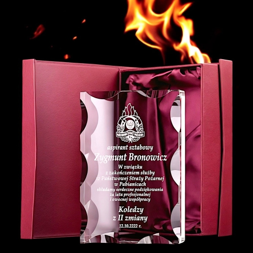 Unikalna Statuetka dla Strażaka Kolegi PSP OSP - Doskonały Prezent Podziękowanie za Służbę Awans Pomoc - Piękny Grawer i Logo 0278W54b.jpg