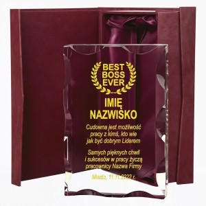 Statuetka Best Boss Ever dla szefa — zdjęcie 5