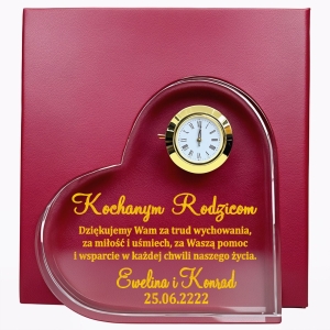Piękne Podziękowania Podziękowanie dla Rodziców 1-99 Rocznica Ślubu Jubileusz + ZEGAR + ETUI W CENIE 0244W05a.jpg