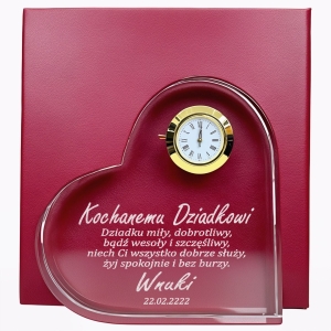 Prezent na Dzień Dziadka Upominek na Ślub Wesele Podziękowanie dla Dziadków za Wychowanie - Serce z etui  0244W31a.jpg