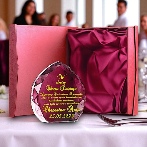 Pamiątka na Chrzest Prezent na Chrzest Święty - wysoka jakość  - dowolne życzenia - TANI upominek na każdą okazje 0149W14b.jpg