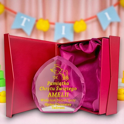 Pamiątka na Chrzest Prezent na Chrzest Święty Komunia - wysoka jakość  - dowolne życzenia - TANI upominek na każdą okazje 0149W35b.jpg