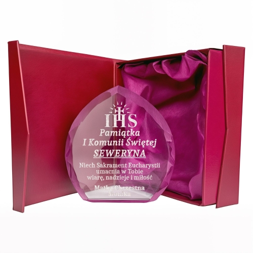 Pamiątka Komunii Świętej dla Dziecka Dziewczynki Chłopca Chrześniaka Chrześniaczki - Twoja dedykacja 0149W37a.jpg