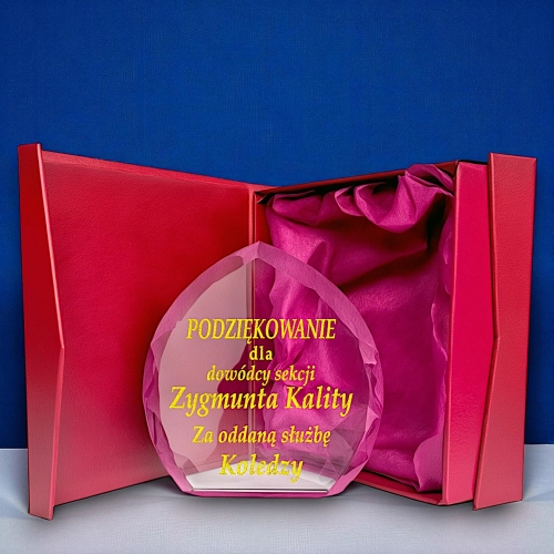 Podziękowanie dla Pracownika Strażaka Żołnierza - z okazji Lat Pracy odejścia na Emeryturę Awans - dowolny grawer złoty srebrny 0149W40b.jpg