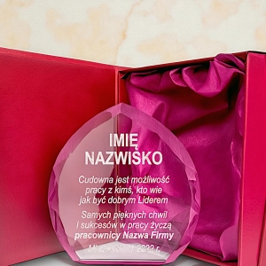 Podziękowanie dla Pracownika Szefa Współpracownika - z okazji Lat Pracy odejścia na Emeryturę Awans - dowolny grawer złoty srebrny 0149W42b.jpg