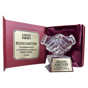 Statuetka uścisk dłoni Gratulacje — zdjęcie 7