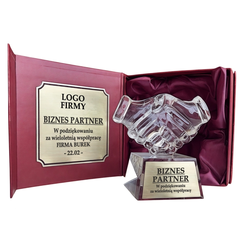 Statuetka uścisk dłoni Gratulacje
