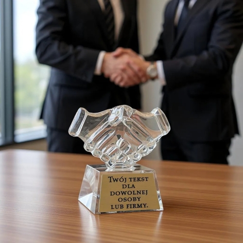 Upominek biznesowy - dla szefa pracownika firmy współpracującej - podziękowanie za współpracę kryształowa statuetka na każdą okazję biznesową rocznicę założenia firmy jubileusz otwarcia interesu 0363f1.jpg