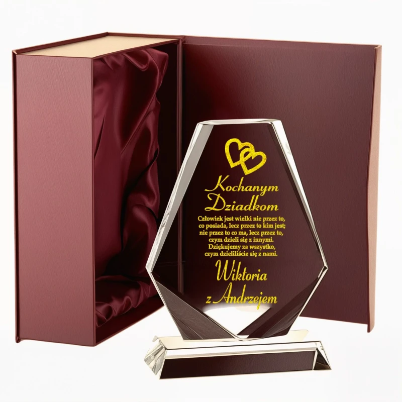 Obelisk personalizowany dla dziadków — zdjęcie 4