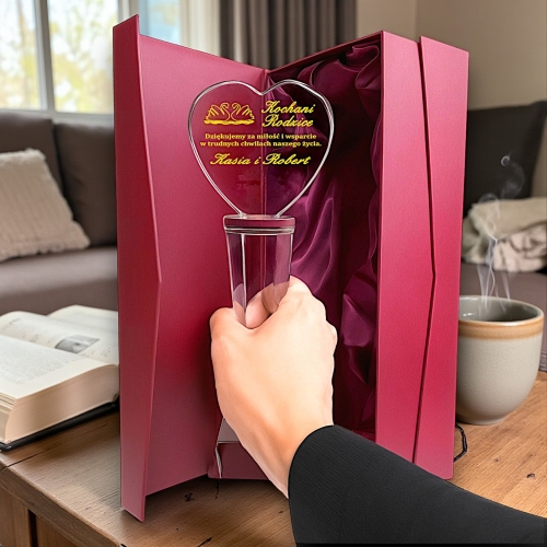 Podziękowania dla Rodziców Prezent na Ślub Wesele dla Mamy Taty za Wychowanie - Kryształ 26 cm z Etui Prezentowym 0260W02b.jpg