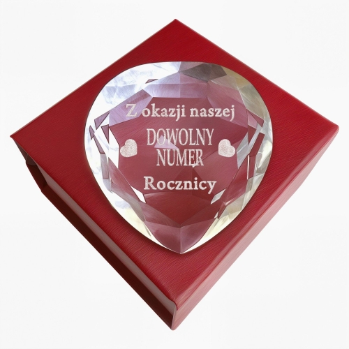 Piękny Prezent na 1-99 Rocznicę Ślubu Związku Jubileusz Małżeństwa dla Żony Kobiety Dziewczyny - Tani Upominek z Grawerem 0150W17a.jpg