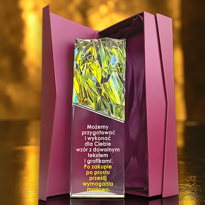 Kryształowa statuetka 24 cm z etui — zdjęcie 7