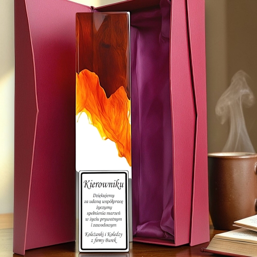 Piękny prezent na zakończenie współpracy dla partnera biznesowego pracownika kierownika dyrektora - Twoja dedykacja - dowolna ilość