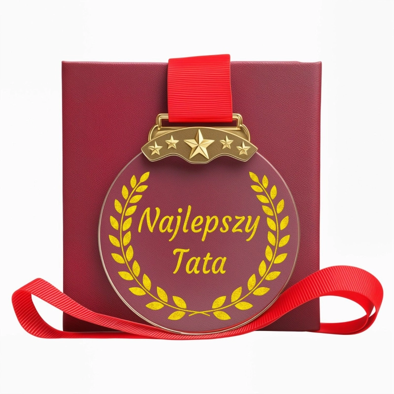 Tani Budżetowy Niedrogi Prezent dla Taty Dzień Ojca 1-99 Urodziny Jubileusz Kryształowy Medal Pamiątka na Lata Grawer w Cenie 0372W06a.jpg
