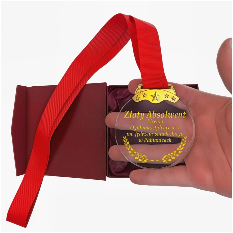 Medal dla ucznia na koniec roku szkolnego z grawerem — zdjęcie 10