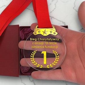 Medal Pamiątkowy na Wydarzenie Sportowe Bieg Charytatywny Tani Niedrogi Ładny  Grawerowany Etui w Cenie Podziękowanie dla Sponsorów Sponsora Fundatora 0372W13b.jpg