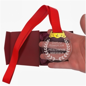 Tani Niedrogi Prezent dla Pracownika Handlowca Miesiąca Odejście z Pracy Jubileusz Zatrudnienia Emerytura MEDAL Pamiątkowy z Etui Prezentowym 0372W14a.jpg