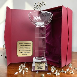 Kryształowy puchar 27 cm dla szefa — zdjęcie 2