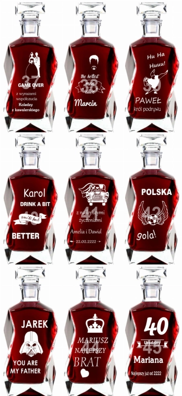 Grawerowana karafka dla rodziców — zdjęcie 5