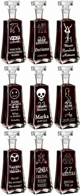 Karafka na whisky z grawerem — zdjęcie 3