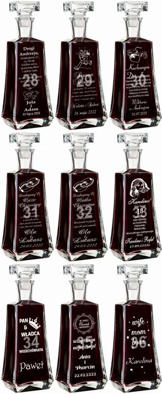 Karafka na whisky z grawerem — zdjęcie 4
