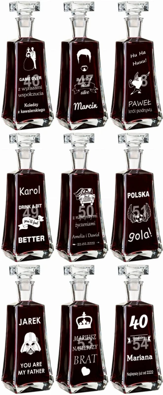 Karafka na whisky z grawerem — zdjęcie 6