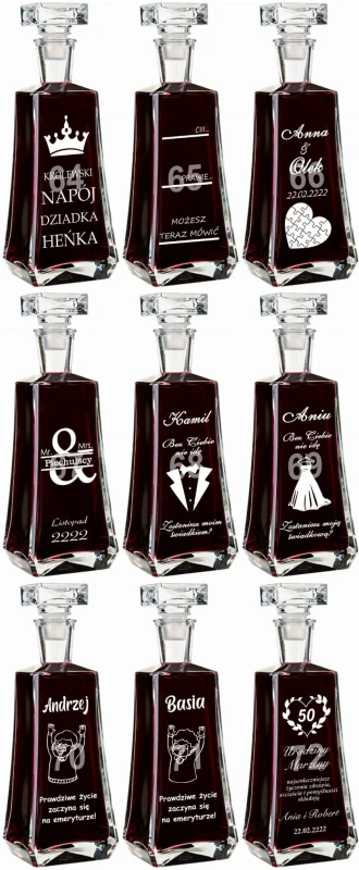 Karafka na whisky z grawerem — zdjęcie 8