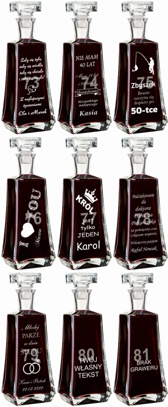 Karafka na whisky z grawerem — zdjęcie 9