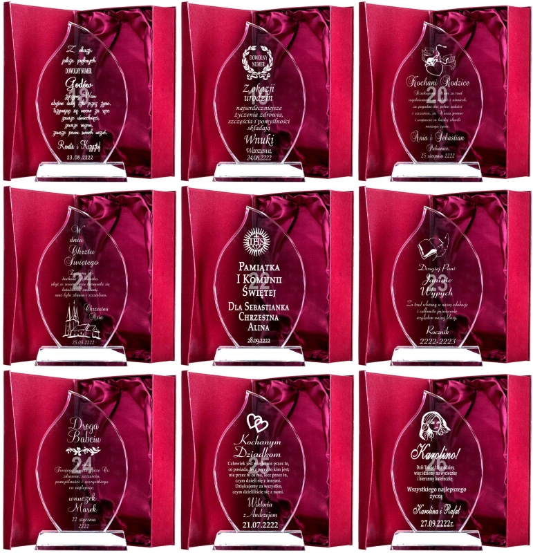Duży kryształ w etui dla rodziców — zdjęcie 3