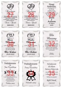 Gruby kryształ - prezent na urodziny podziękowania dla rodziców z etui