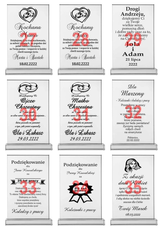 Grawerowany kryształ upominek biznesowy — zdjęcie 4