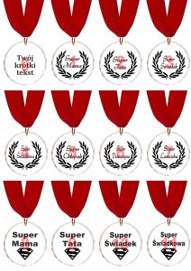 Kryształowy medal na podziękowania