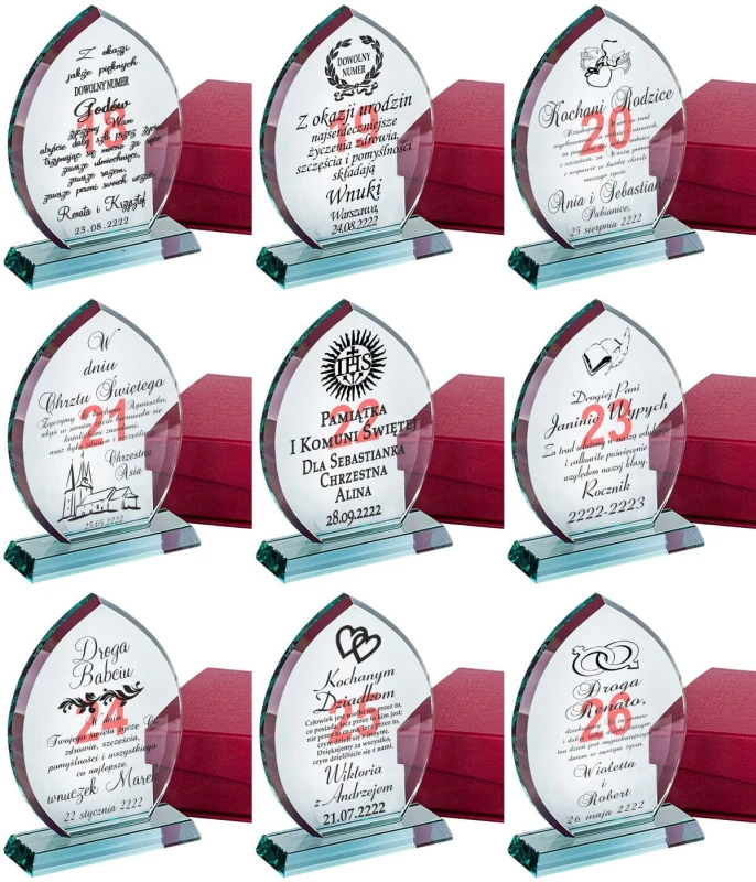 Statuetka płomień z etui dla rodziców — zdjęcie 3