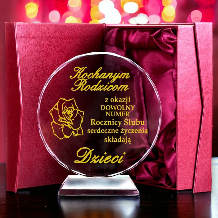 Kryształ na rocznicę ślubu dla pary — zdjęcie 5