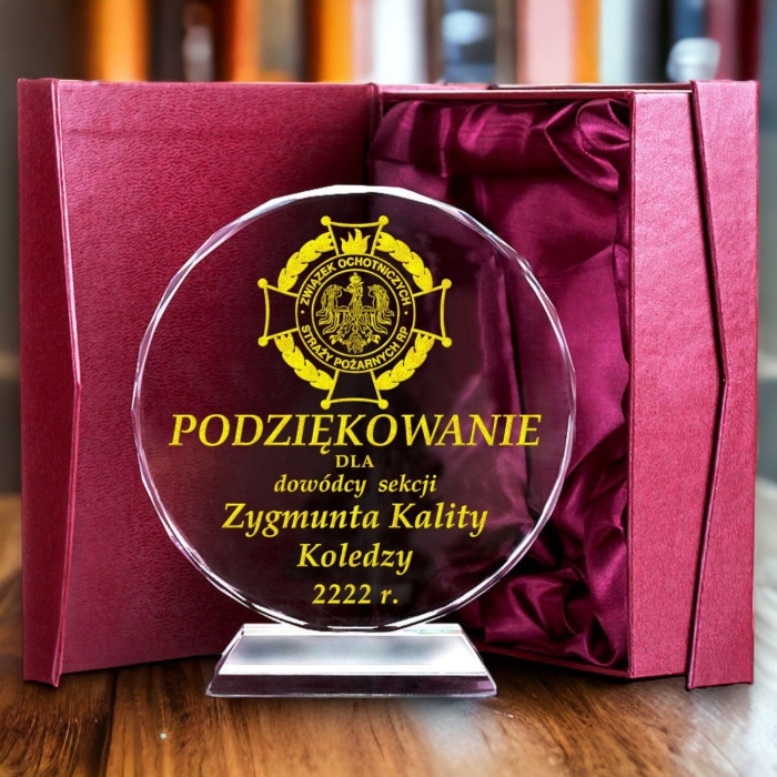 Kryształ z etui dla strażaka — zdjęcie 5