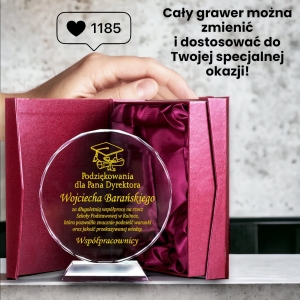 Wyjątkowy grawerowany prezent dla nauczyciela nauczycielki podziękowanie dla promotora z etui