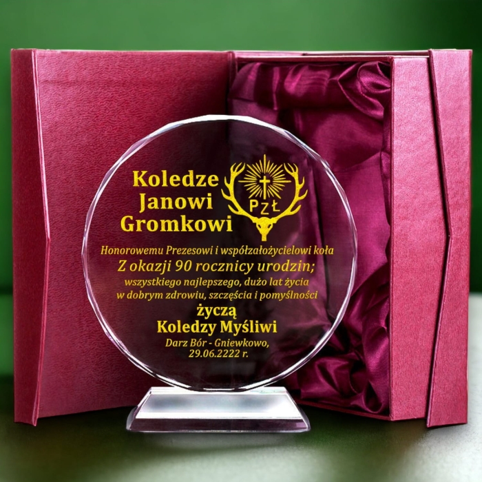 Kryształ dla druha myśliwego